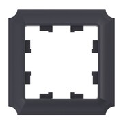 Рамка 1-постовая универсальная Systeme Electric (Schneider Electric) Atlas Design Antique, карбон ATN101001