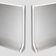 Заглушка для плинтуса Profiling ПЛ-100 (2шт, белый муар, черный муар, серебро/мат))