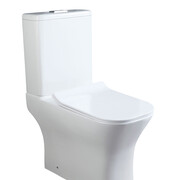 CeruttiSPA Унитаз напольный VETTORE Tornado безободковый с крышкой duroplast, soft-close, быстросъемная, белый