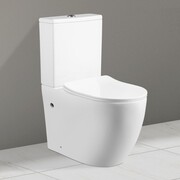 CeruttiSPA Унитаз напольный ORLTER безободковый с крышкой duroplast, soft-close, белый