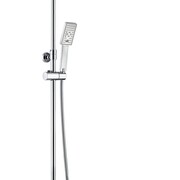 WasserKraft Душевой комплект со смесителем (смеситель для душа, душевая насадка 200*200мм, стойка, лейка 3х-функц., шланг)