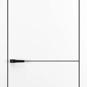 Квалитет К10 Белый матовый ALU Черная с 4-х молдинг черный (Mb)