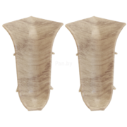 Угол внутренний для плинтуса ПВХ Winart 58 853 Дуб Супрема (2 шт)