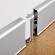 Соединитель для плинтуса Profiling ПЛ-100 ( белый муар, черный муар, серебро/мат.))