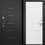 T3 TRUST ECO MP RL-12 Черный муар - Е-142 Lacobel White Белый ларче