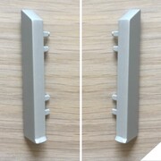 Заглушка для плинтуса Profiling ПЛ-60 (2шт, белый муар, черный муар, серебро/мат.)