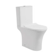 CeruttiSPA Унитаз напольный BERNINA безободковый с тонкой крышкой duroplast, soft-close, быстросъемная, белый