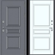 M62 ТЕРМО штамп 3 квадрата Букле графит - ФЛТ-2 Velluto Bianco AG 700