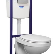 Santeri Инсталляция c унитазом и хром клавишей Альфа