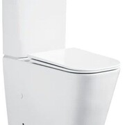 CeruttiSPA Унитаз напольный MANLIO Tornado безободковый с крышкой duroplast, soft-close, белый