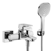 WasserKraft Salm 2701 Смеситель для ванны с коротким изливом (в компл. шланг и лейка 3х-функц)