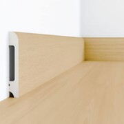 Плинтус напольный из полиуретана Solid 8 UHD 05/80, Дуб королевский светлый, 2,4м