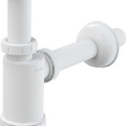 Сифон для умывальника AlcaPlast A430 с накидной гайкой 5/4". Подключение к стоковой трубе-32 мм.