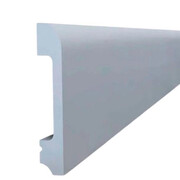 Плинтус напольный из полиуретана Solid 8 UHD 05/80, Алюминий, 2,4м