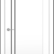 MX 5 ДГ Белый полипропилен Молдинг Черный