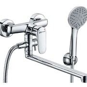 WasserKraft  Vils 5602L Смеситель для ванны с длинным изливом (в компл. шланг и лейка 3х-функц)