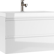 Тумба подвесная под умывальник "Moduo 80" Graffo белый глянец В2 Домино DGr2103T