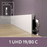 Плинтус SOLID 1 UHD 19/80C (клипса) 2.40м