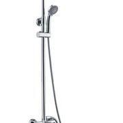 WasserKraft Душевой комплект со смесителем (смеситель для ванны с коротким изливом, душ. насадка "ливневый дождь"250мм, стойка для душа, лейка 3х-функц