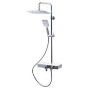 WasserKraft A11301 Thermo Душевой комплект с термостатическим смесителем (насадка Ливневый душ 280*185мм, стойка для душа, шланг, лейка 3х-функц.)