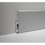 Плинтус алюминиевый Напольный 100мм ПЛ-100 черный муар 3м, белый муар 3м, серебро/мат. 3м