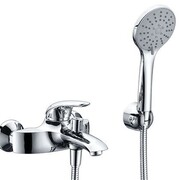 WasserKraft Rossel 2801 Смеситель для ванны с коротким изливом (в компл. шланг и лейка 3х-функц)