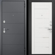 F2 FAMILY ECO PP E-194 Оскуро - Е-142 Lacobel White Белый ларче