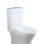 CeruttiSPA Унитаз напольный BERNINA Tornado безободковый с крышкой duroplast, soft-close, быстросъемная, белый