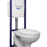 Santeri Инсталляция c унитазом и белой клавишей Альфа