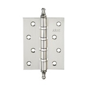 Петля врезная универсальная с колпачками 100*75 (SN)