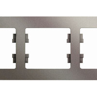 Рамка 5 постов Systeme Electric GLOSSA, горизонтальная, платина GSL001205