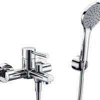 WasserKraft Main 4101 Смеситель для ванны с коротким изливом (в компл. шланг и лейка 3х-функц)