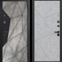 Гарда 9 Геометрия Бетон лофт графит - бетон снежный