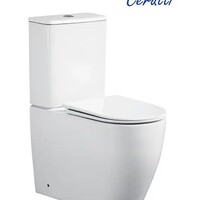 CeruttiSPA Унитаз напольный VINCE Tornado безободковый с крышкой duroplast, soft-close, быстросъемная, белый