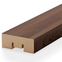 Интерьерная рейка МДФ STELLA Бриона Light Орех Бразильский 16*40*2700 (уп.8шт.)