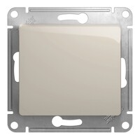 Переключатель 1-клавишный Schneider Electric GLOSSA, молочный GSL000961