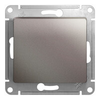 Выключатель 1-клавишный Systeme Electric GLOSSA, скрытый монтаж, платина GSL001211