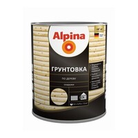 Alpina Грунтовка по дереву бесцветная 0,75л/0,6кг