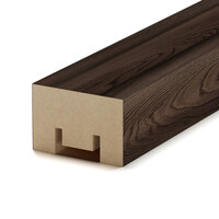 Интерьерная рейка МДФ STELLA Милана Light Орех Бразильский 20x30x2700 (уп.8шт.)