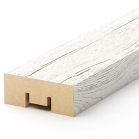 Интерьерная рейка МДФ STELLA Бриона Дуб Санремо Белый 16x40x2700 (уп.8шт.)