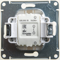 SE Glossa Перламутр Кнопка нажимная сх.1, 10AX, Systeme Electric, Прочее, GSL000615