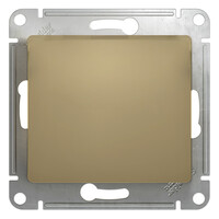 SE Glossa Титан Выключатель 1-клавишный, сх.1, 10АХ, Systeme Electric, Титан, GSL000411