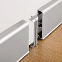 Соединитель для плинтуса Profiling ПЛ-100 ( белый муар, черный муар, серебро/мат.))