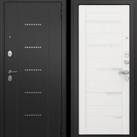 T3 TRUST ECO MP RL-12 Черный муар - Е-142 Lacobel White Белый ларче