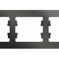 Рамка 5 постов Systeme Electric GLOSSA, горизонтальная, антрацит GSL000705