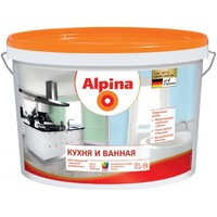 Alpina Кухня и Ванная  - Стойкая к влажности и загрязнениям интерьерная краска, 2,5 л/3,6 кг