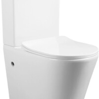 CeruttiSPA Унитаз напольный SELLA GW безободковый с крышкой duroplast, soft-close, белый