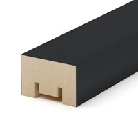 Интерьерная рейка МДФ STELLA Милана Black Edition 20*30*2700 (уп.8 шт.)