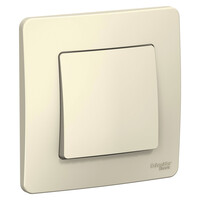 SE Blanca внутр Молочный Переключатель 1-клавишный, 10А, 250B, Systeme Electric, Прочее, BLNVS010602