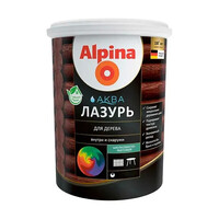 Alpina АКВА лазурь для дерева Прозрачная, 2,5л/2,50кг